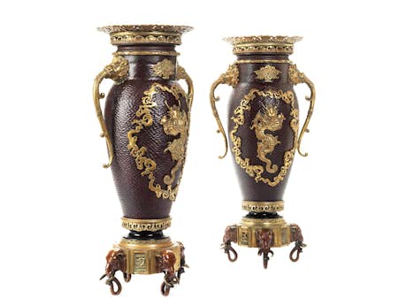 Paar Vasen von Edouard Lièvre